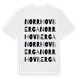 White t-shirt med Norr Hovberga ordlek t-shirt