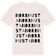 Vintage White t-shirt med Norr Husta ordlek t-shirt