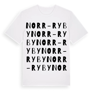 Norr-Ryby ordlek t-shirt – ekologisk bomull t-shirt från Pinshirt