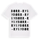 Norr-Ryby ordlek t-shirt
