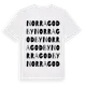 White t-shirt med Norra Godby ordlek t-shirt