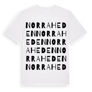Norra Heden ordlek t-shirt – ekologisk bomull t-shirt från Pinshirt