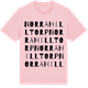 Pink Cotton t-shirt med Norra Hilltorp ordlek t-shirt