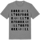 Mid Heather Gray t-shirt med Norra Hilltorp ordlek t-shirt