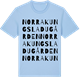 Blue Soul t-shirt med Norra Kungsladugården ordlek t-shirt