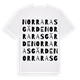 Norra Rasgärde ordlek t-shirt
