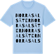 Blue Soul t-shirt med Norra Salsäter ordlek t-shirt