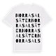 Norra Salsäter ordlek t-shirt