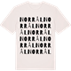 Vintage White t-shirt med Norrål ordlek t-shirt