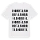 White t-shirt med Norrål ordlek t-shirt
