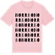 Pink Cotton t-shirt med Norrbo ordlek t-shirt