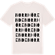 Vintage White t-shirt med Norrhörende ordlek t-shirt