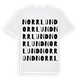 White t-shirt med Norrlund ordlek t-shirt