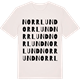 Vintage White t-shirt med Norrlund ordlek t-shirt