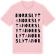 Pink Cotton t-shirt med Norrslyta ordlek t-shirt