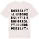 Vintage White t-shirt med Norrslytalund ordlek t-shirt