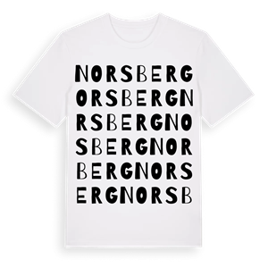 Norsberg ordlek t-shirt – ekologisk bomull t-shirt från Pinshirt