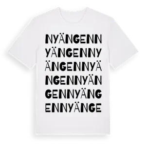 Nyängen ordlek t-shirt – ekologisk bomull t-shirt från Pinshirt