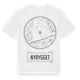 White t-shirt med Nybygget t-shirt