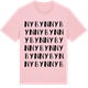 Pink Cotton t-shirt med Nybyn ordlek t-shirt