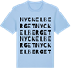 Blue Soul t-shirt med Nyckelberget ordlek t-shirt