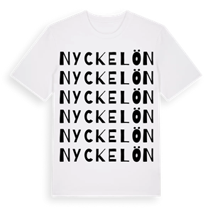 Nyckelön ordlek t-shirt – ekologisk bomull t-shirt från Pinshirt
