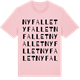 Pink Cotton t-shirt med Nyfallet ordlek t-shirt