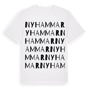 Nyhammar ordlek t-shirt – ekologisk bomull t-shirt från Pinshirt