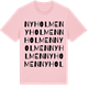Pink Cotton t-shirt med Nyholmen ordlek t-shirt