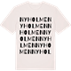 Vintage White t-shirt med Nyholmen ordlek t-shirt
