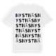 White t-shirt med Nystnäs ordlek t-shirt