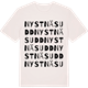 Vintage White t-shirt med Nystnäs udd ordlek t-shirt