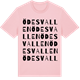 Pink Cotton t-shirt med Ödesvallen ordlek t-shirt
