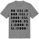 Mid Heather Gray t-shirt med Odinslund ordlek t-shirt