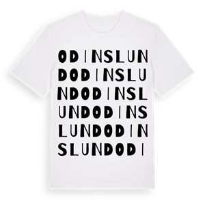 Odinslund ordlek t-shirt – ekologisk bomull t-shirt från Pinshirt