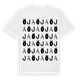 White t-shirt med Öja ordlek t-shirt
