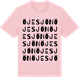 Pink Cotton t-shirt med Öjesjön ordlek t-shirt