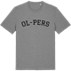 Mid Heather Gray t-shirt med Ol-Pers böjd t-shirt