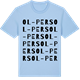 Blue Soul t-shirt med Ol-Pers ordlek t-shirt