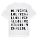 White t-shirt med Olivehäll ordlek t-shirt