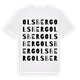 White t-shirt med Olsberg ordlek t-shirt
