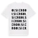 White t-shirt med Olsberg ordlek t-shirt
