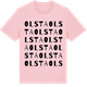 Pink Cotton t-shirt med Olsta ordlek t-shirt