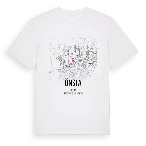 Önsta karta t-shirt – ekologisk bomull t-shirt från Pinshirt