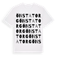 White t-shirt med Önsta Torg ordlek t-shirt