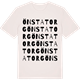 Vintage White t-shirt med Önsta Torg ordlek t-shirt