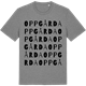 Mid Heather Gray t-shirt med Oppgårda ordlek t-shirt