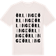 Vintage White t-shirt med Örlinge ordlek t-shirt