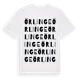 White t-shirt med Örlinge ordlek t-shirt