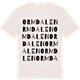 Vintage White t-shirt med Ormdalen ordlek t-shirt